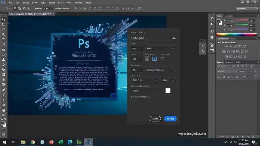 Adobe Photoshop CC (64 Bit)绿色精简版安装包 只有230M-夸父资源网